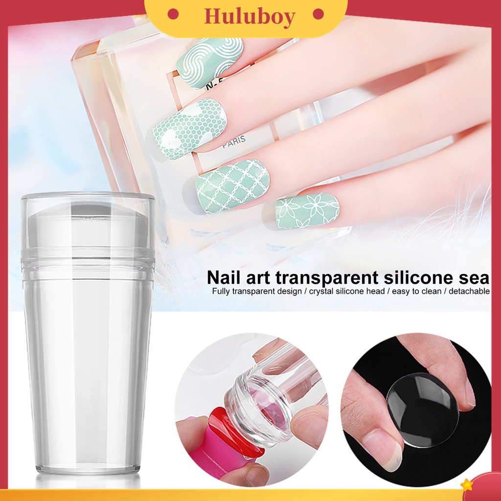 Huluboy Huluboy♡ 1 Set Segel Kuku Jari Portabel Bahan Plastik Tahan Debu Untuk Nail Art