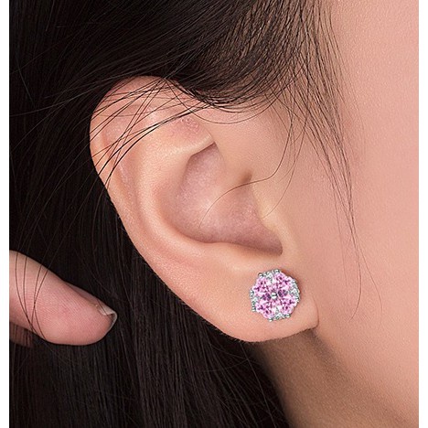 925 Perak Lucu Anting-Anting Anting-Anting Gaya Korea Wanita Mutiara Lima Menunjuk Bintang Kepingan Salju Sayap Fashion Ornamen