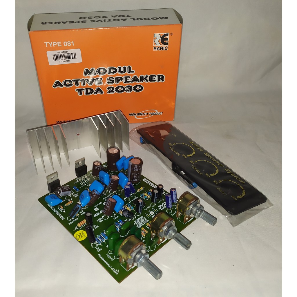 Kit Power Active Speaker Stereo TDA 2030 Kit Power Active Speaker-Ranic Type 081