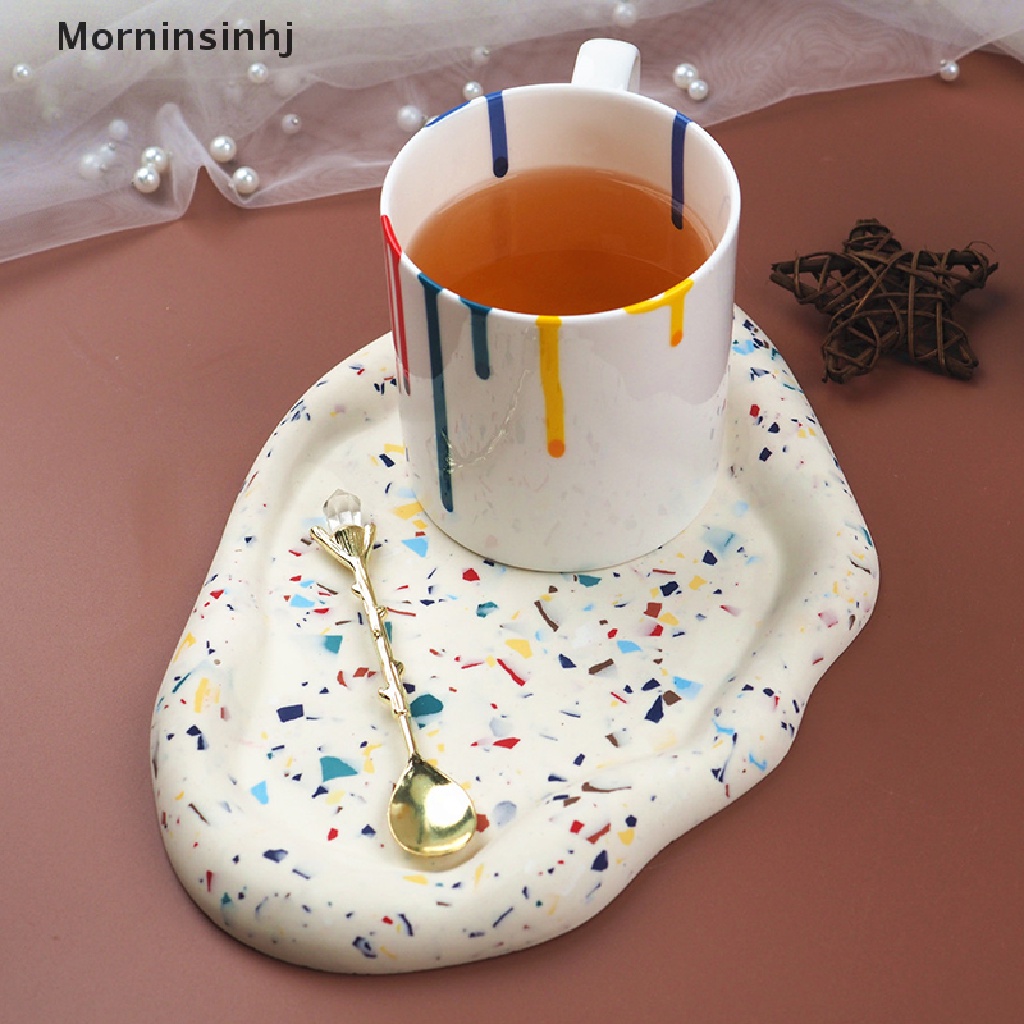 Mornin DIY Resin Irregular Clouds Plate Tray Tea Coaster Piring Perhiasan Cetakan Silikon id