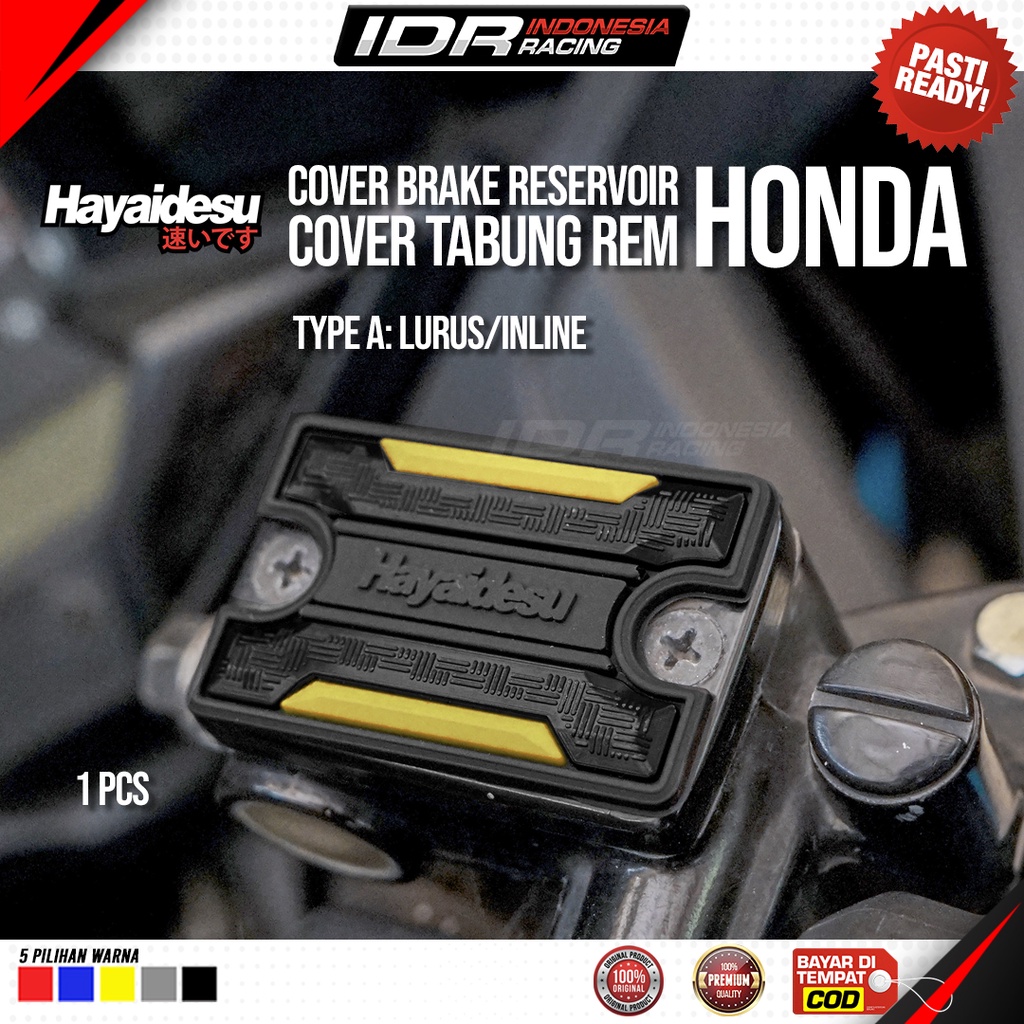 Hayaidesu Cover Tutup Tabung Minyak Rem Brake Reservoir Honda Universal Variasi Body Protector