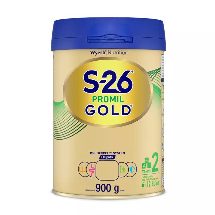 S26 Promil Gold Tahap 2 Susu Formula - 900 gr