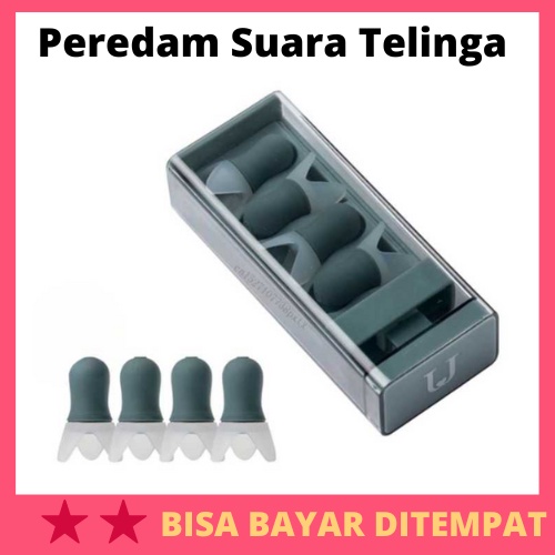 Peredam Suara Telinga Noise Reduction 4 Pasang / Penutup Tutup Kuping Telinga Ear Plug Anti Bising T