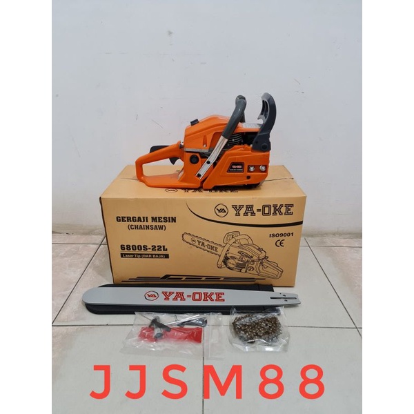 Chainsaw YAOKE YA-OKE 6800 bar baja 22inci