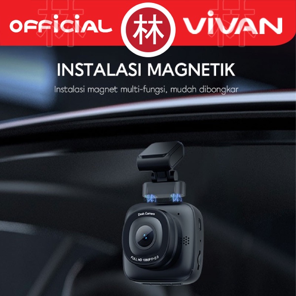 VIVAN VDR01 Dash Cam / CCTV Mobil 1080HD Super Wide Angle High Res