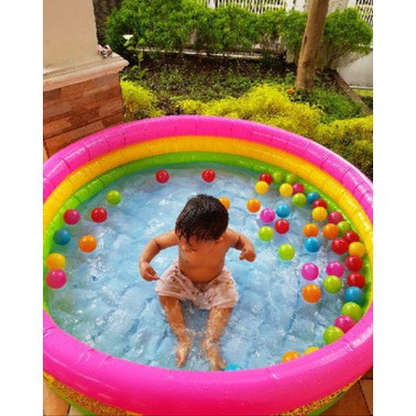 Kolam Renang JUMBO Anak Balita Pelangi BESAR 147x33cm INTEX 57422 Sunset Glow