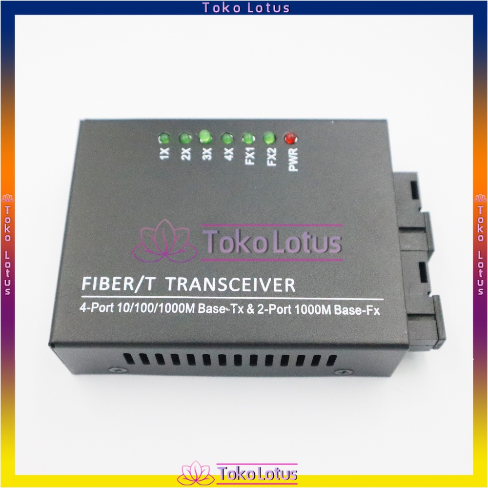 TERBARU!!! 2F4E Converter Mode Fiber Konektor RJ45 / Converter saja Giga / Fullset Giga Fiber Converter Switch Media