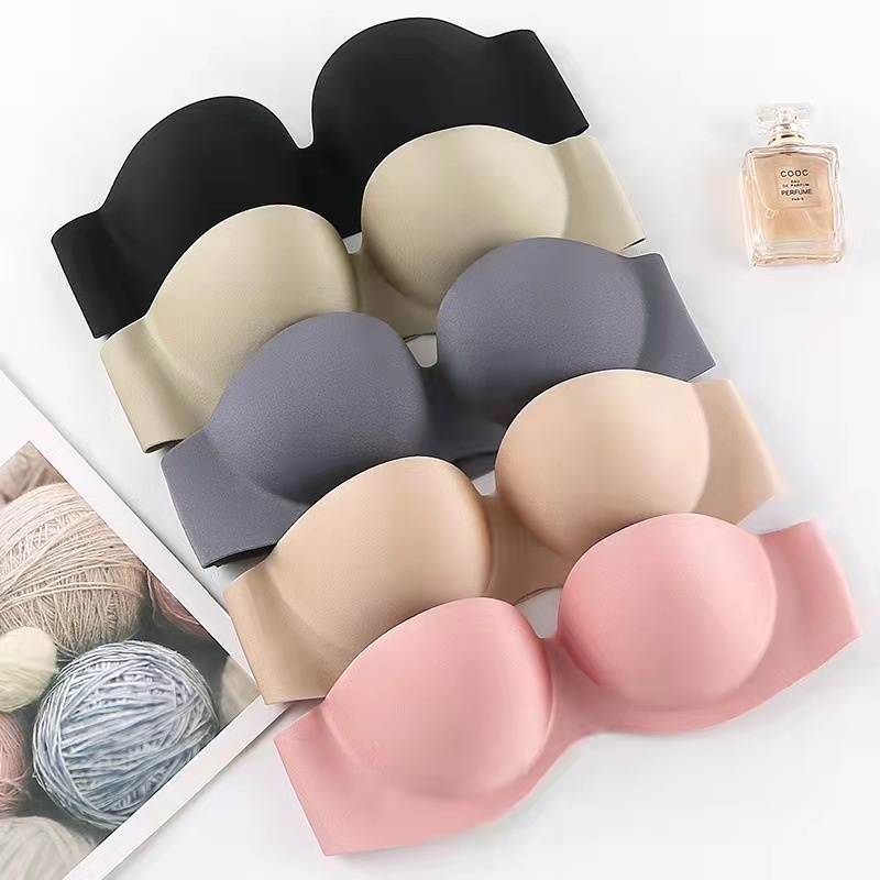 BV.ID BR691 BH BRA KEMBEN SEAMLESS BRA INVISIBLE TANPA TALI SEKSI MOTIF KAIT BELAKANG