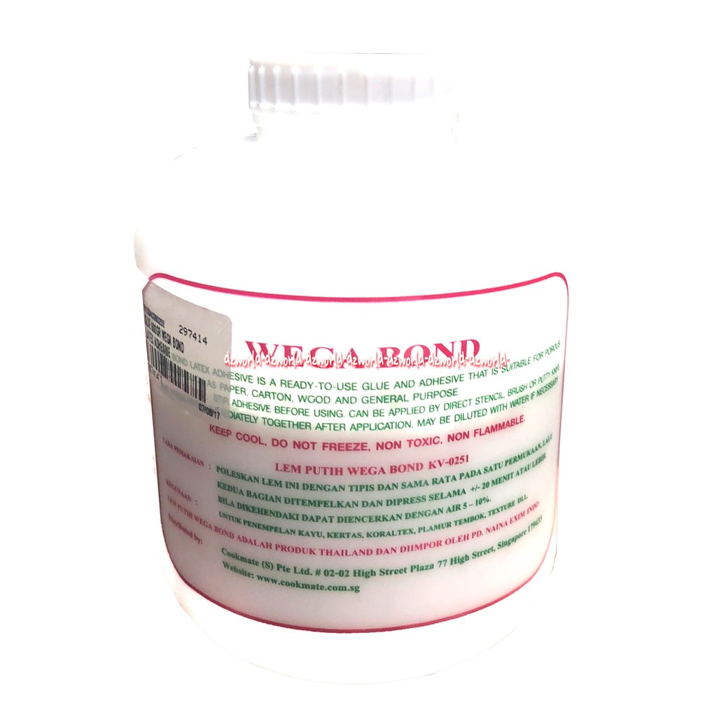 Wegabond Latex Adhesive General Purpose Lem Kayu Kertas