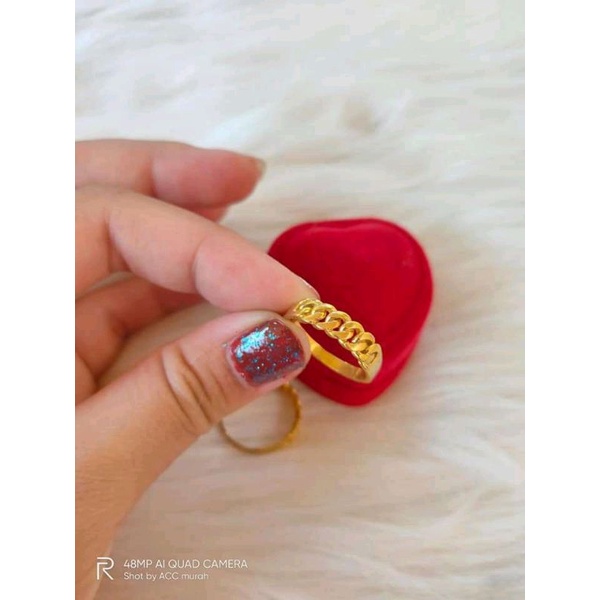 cincin Rante lapis emas koin91ori murah