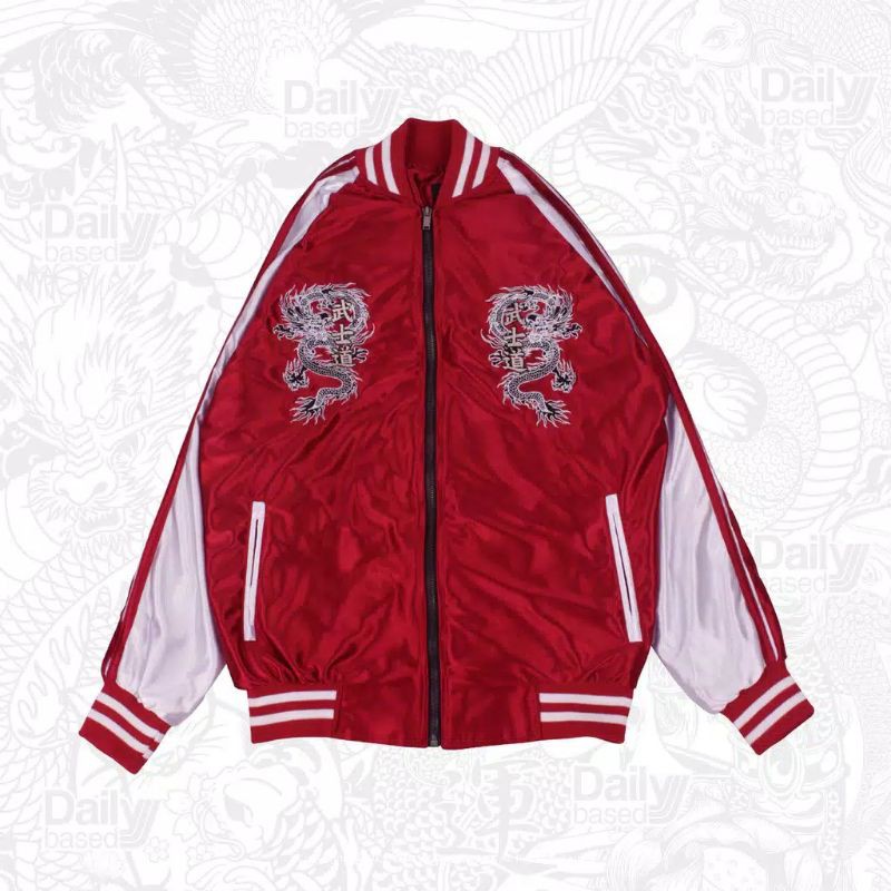 Jaket Sukajan Spirit of Dragon Red