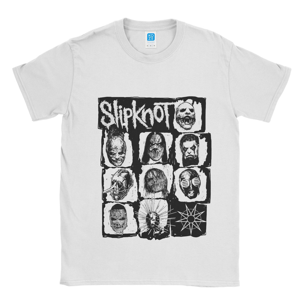 Jual Baju Kaos Band Slipknot Mask Summer Tour Indonesia|Shopee Indonesia