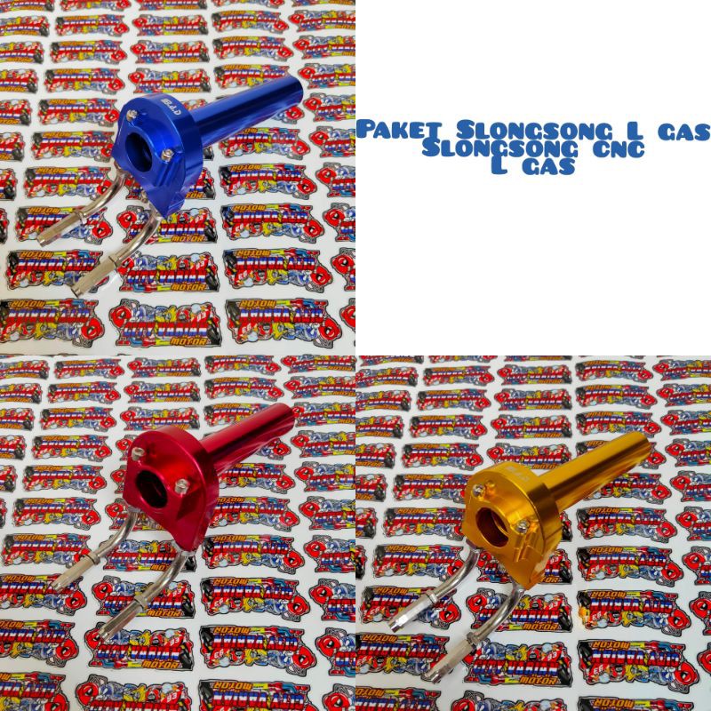 Paket Slongsong Gas Spontan KTC Full Cnc Plus 2 L Gas Grip Gas Spontan active 2 Kebal