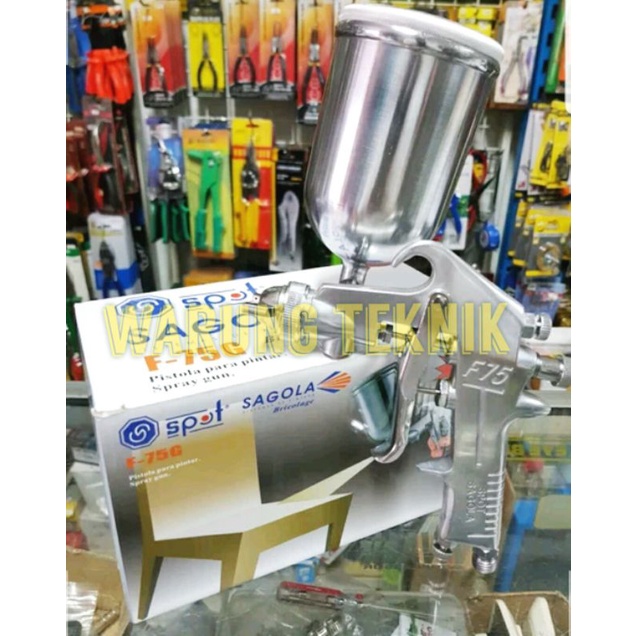 SPOT SPRAY GUN TABUNG ATAS F75G F75 F 75 G MODEL MEIJI 400CC