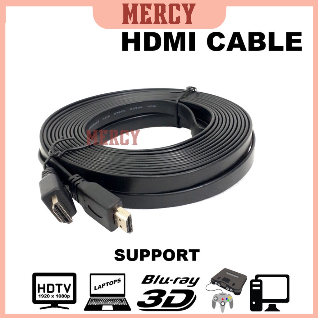 KABEL HDMI GEPENG 5 METER / KABEL HDMI TO HDMI / KABEL HDMI TV 5 METER