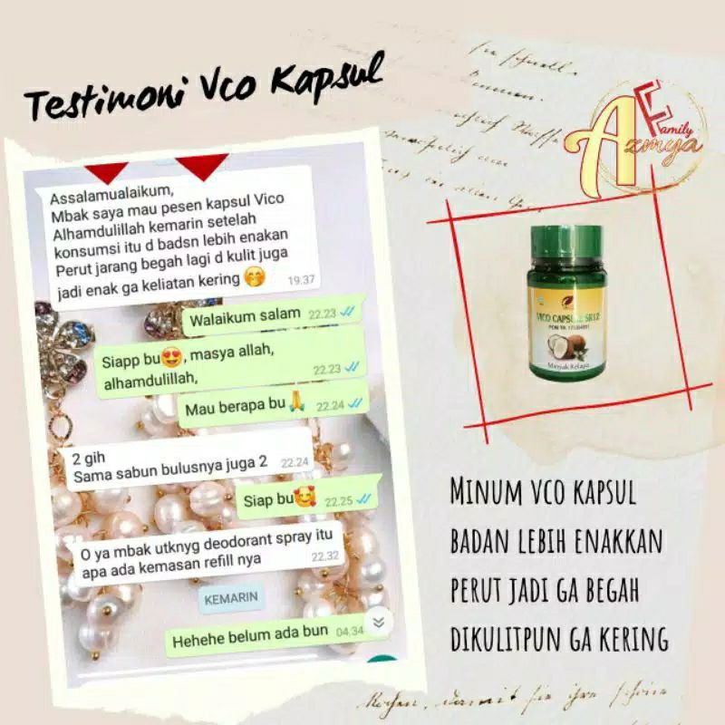 V-Co Capsule SR12 Isi 100 VCO Oil Untuk Kesehatan dan Kecantikan Aman Dikonsumsi BPOM