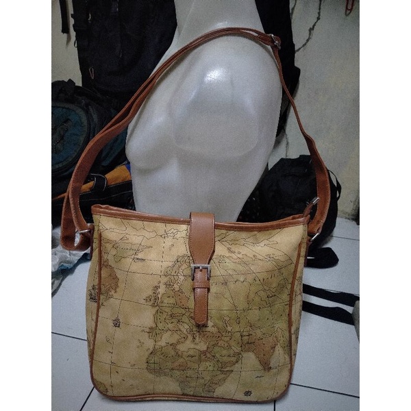 tas sling/tas selempang/tas bahu peta