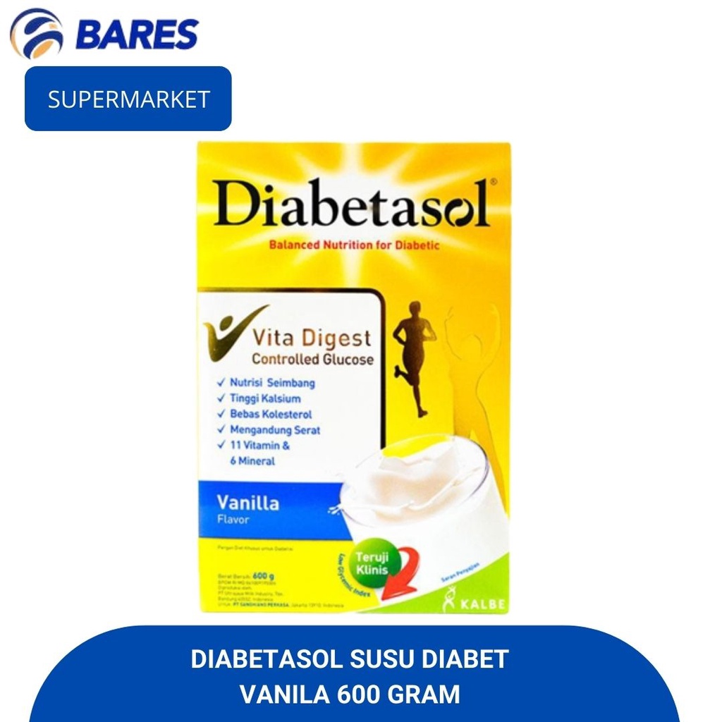 

Diabeteasol Susu Diabet Vanila Coklat 600 Gram