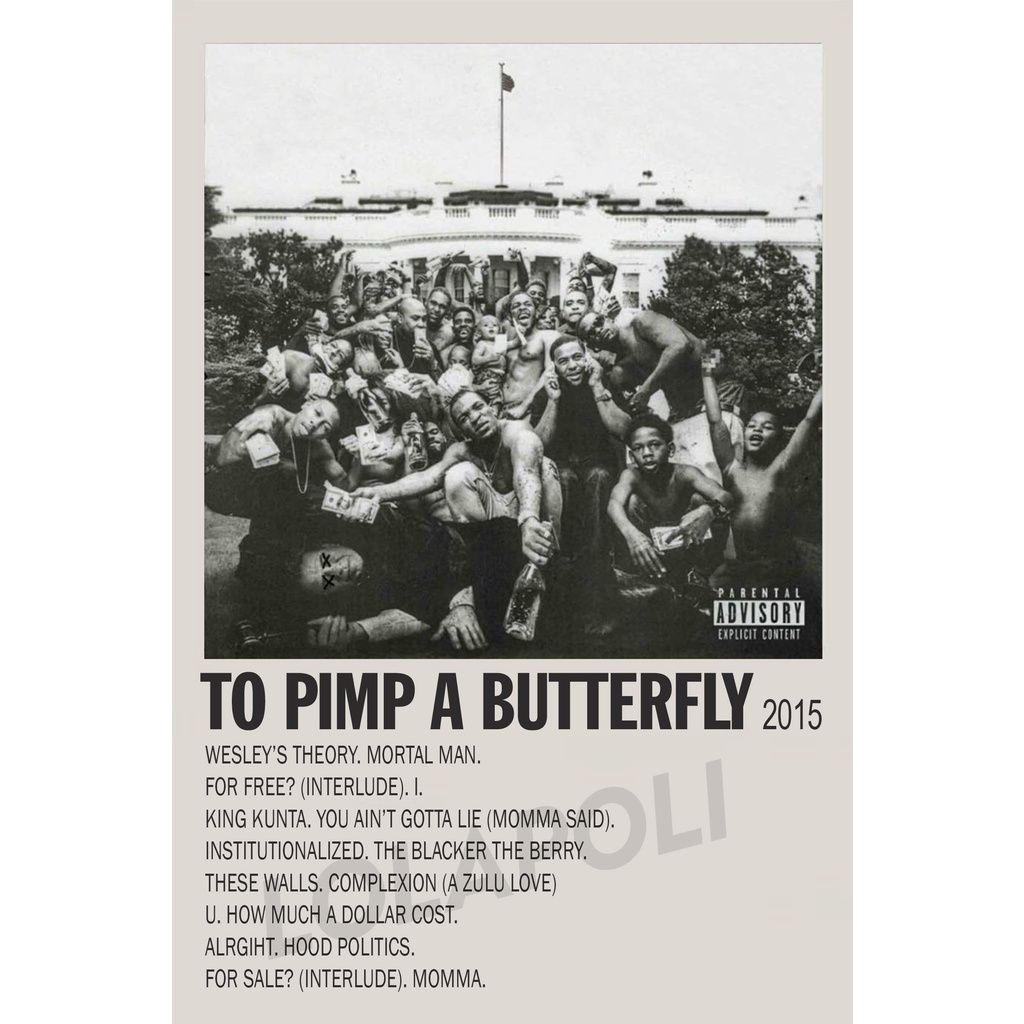 Poster Cover Album To Pimp A Butterfly - Kendrick Lamar