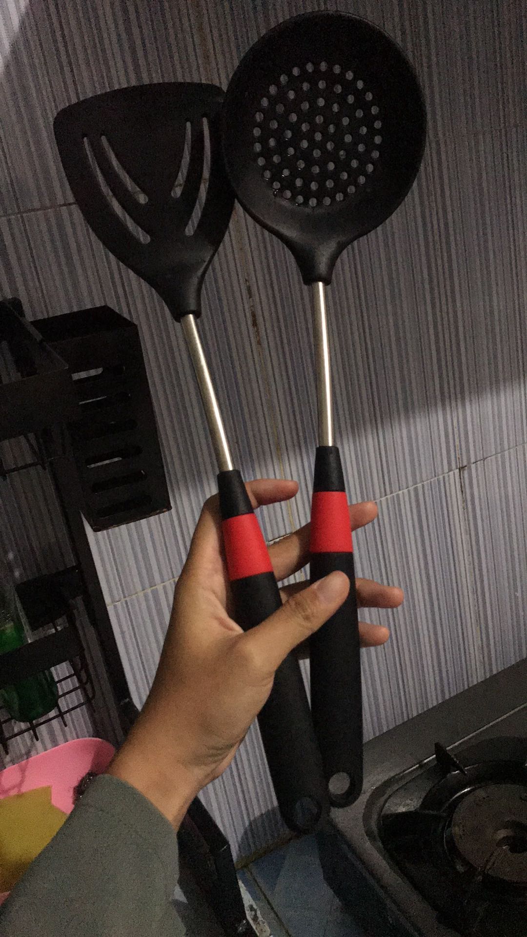 Oppolia Alat Dapur Kitchen Set Spatula Silikon Tahan Panas Silikon Peralatan Masak Ukuran Jumbo