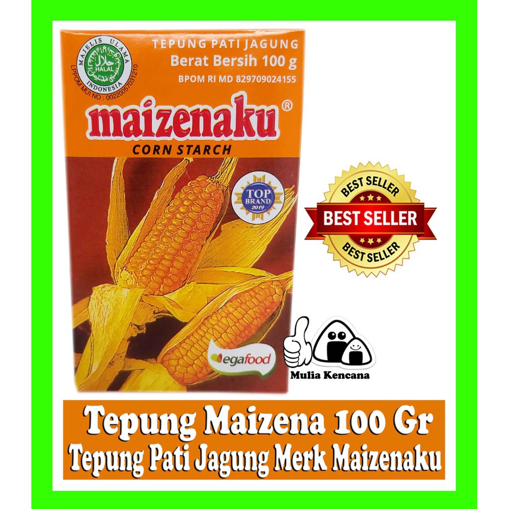 

MAIZENA 100 GR CORN STARCH TEPUNG PATI JAGUNG MAIZENAKU / HALAL