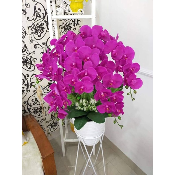 ANGGREK LATEX LENGKAP VAS #HIASAN BUNGA SUDUT RUANGAN