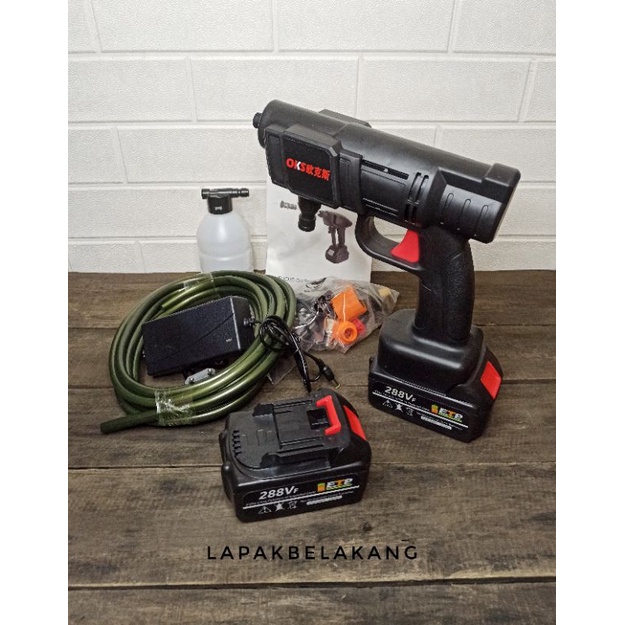 Bonkyo 288VF jet cleaner cordless / mesin cuci motor baterai