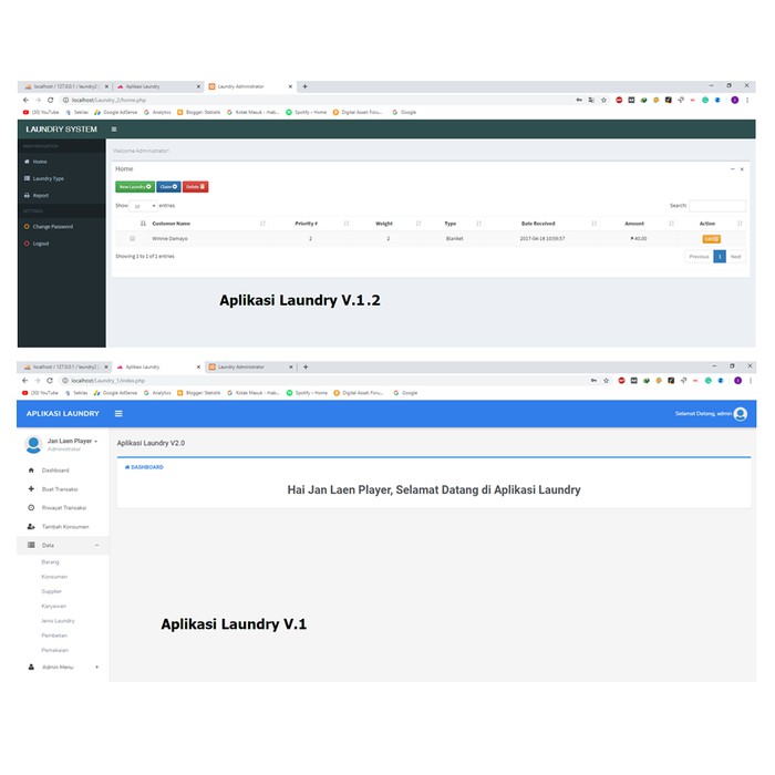 Source Code Aplikasi Laundry Berbasis Web PHP