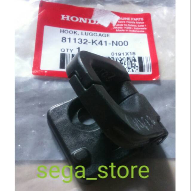 Gantungan barang honda vario 110 fi ESP / new supra x 125 fi ori original AHM 81132-K41-N00 81132-K4