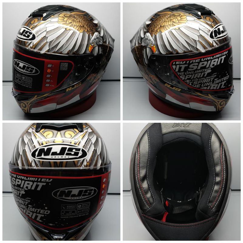 helm KYT njs zx1 garuda black