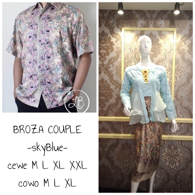 KUTUBARU COUPLE BROZA / KEBAYA TUNANGAN / KEBAYA MODERN