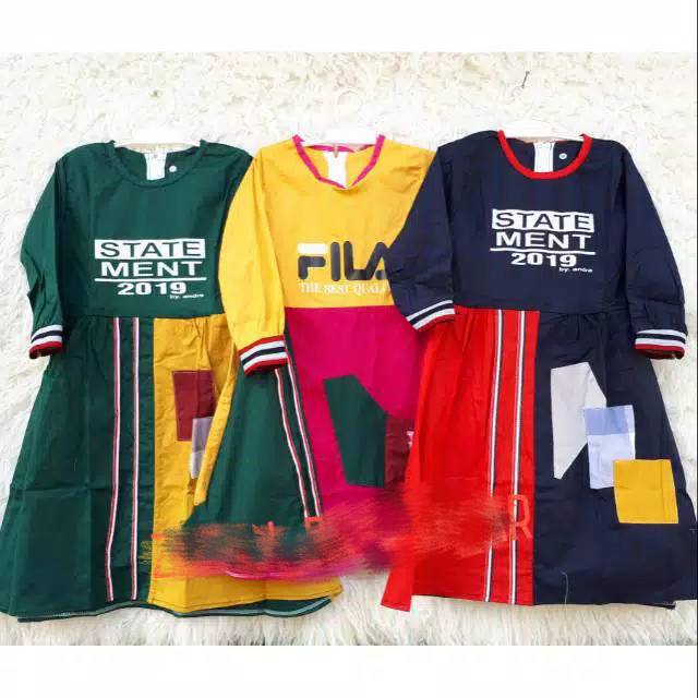 Tunik / gamis anak katun , tunik kekinian