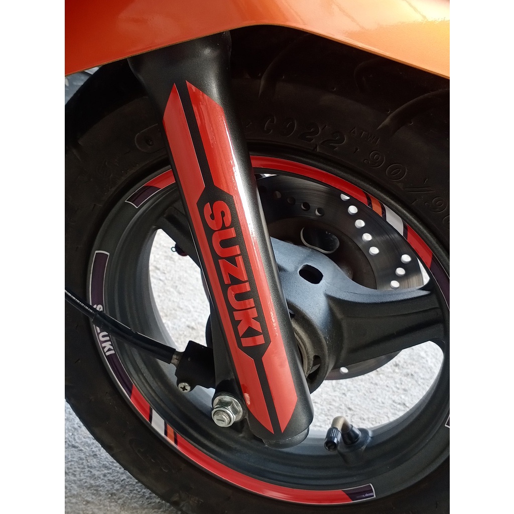 Stiker Reflektif Shock Absorber Untuk Suzuki Skuter Motor