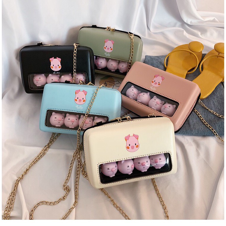 TAS SELEMPANG PIG BABI PIGGY SLING BAG