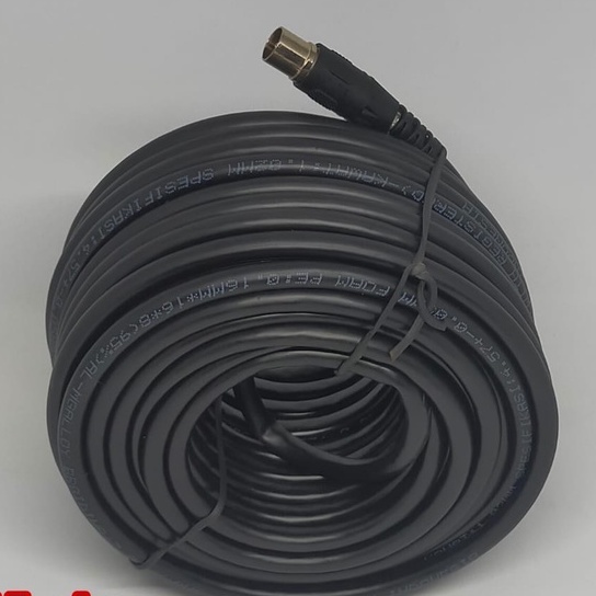 Kabel Antena TV 20 Meter Intracom + Jack / Antena CoaxialCable TV / Antena TV Super Jernih Berkualit