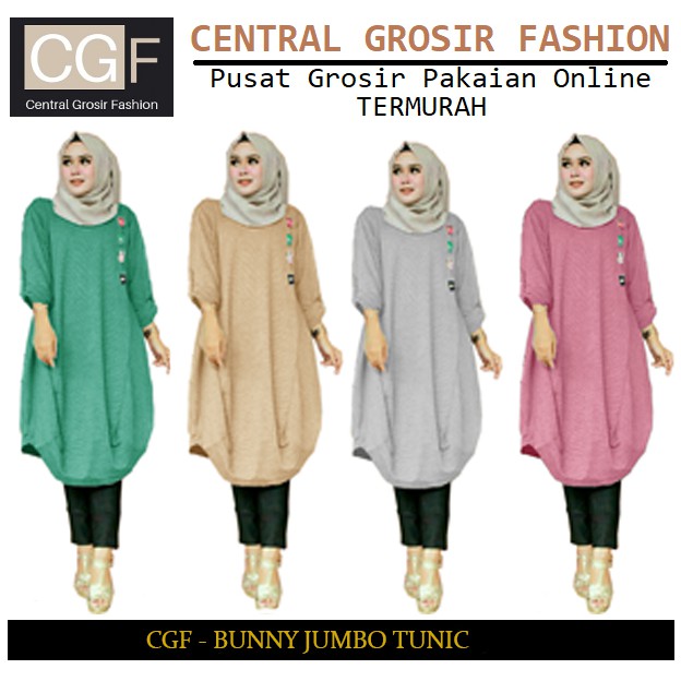 Bunny Jumbo Tunik - Central Grosir Fashion (CGF) - Ukuran XXL-3XL - Matt Baby Terri