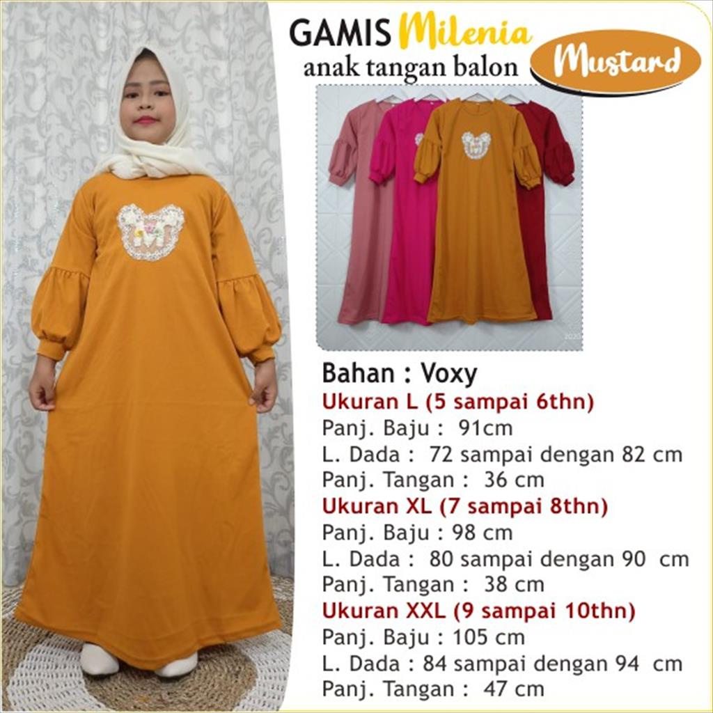 MJS175. GAMIS ANAK SAFEA PEREMPUAN DRESS CEWEK LUCU FASHION PAKAIAN MUSLIM KEKINIAN