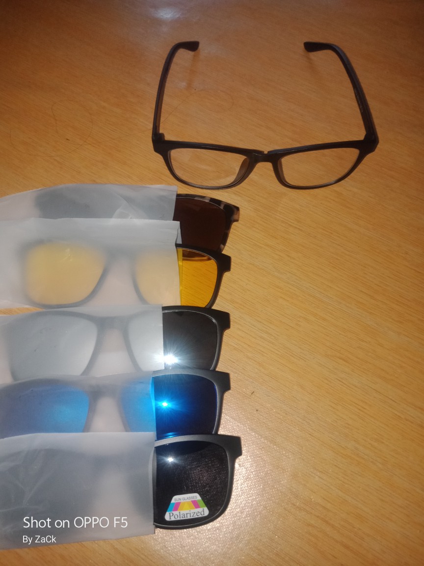 Kacamata 5 Lensa 2201 A Clip On Magnet High Quality Harga Grosir