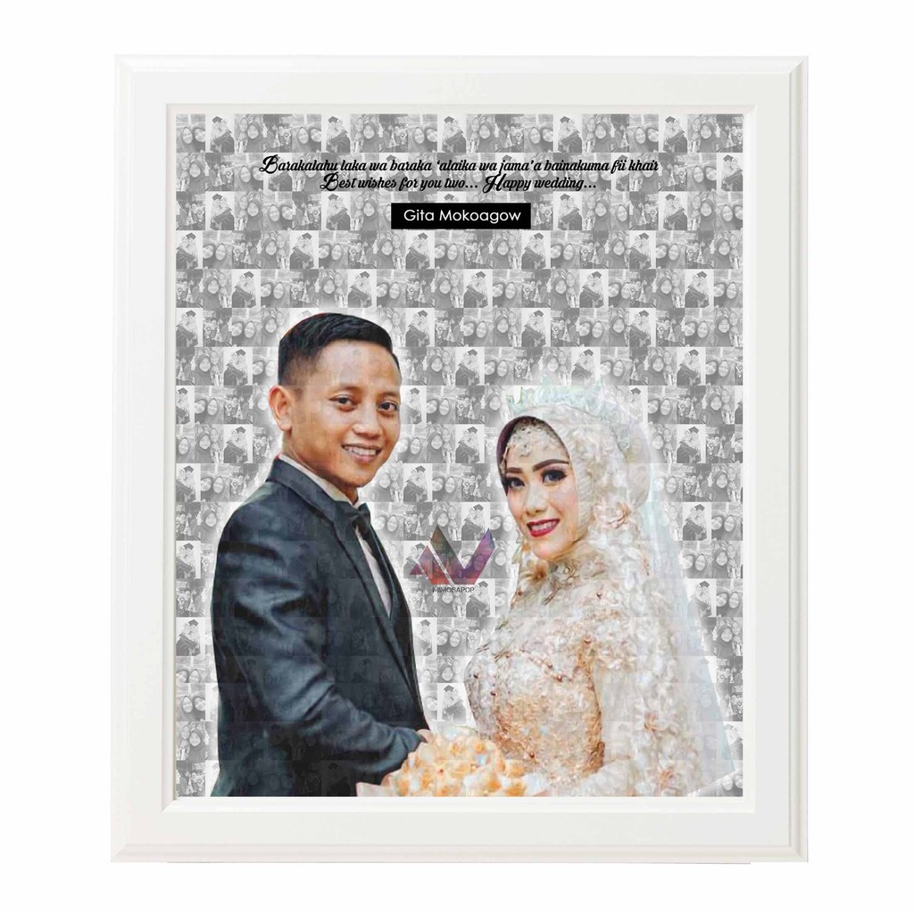 Edit Foto Mozaik kados  wisuda kado  nikah kado  ultah 