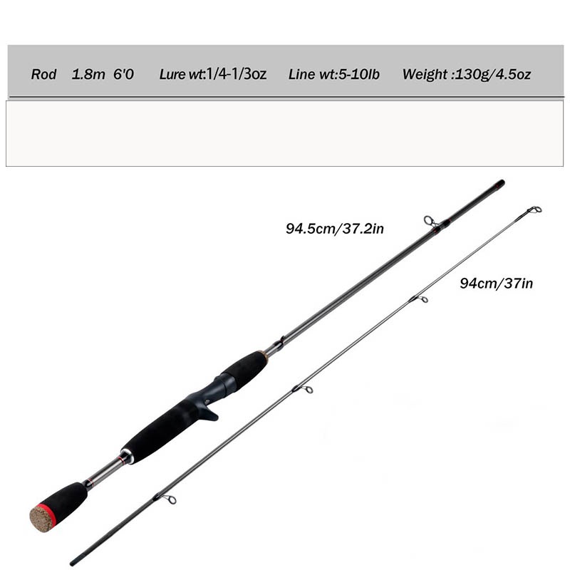 Sougayilang 1.8M Fishing Rod 18+1BB Fishing Reel Casting Set dengan 150M PE Brided Fishing Line Lifelike Fishing Lure Soft Bait Baitcasting Set