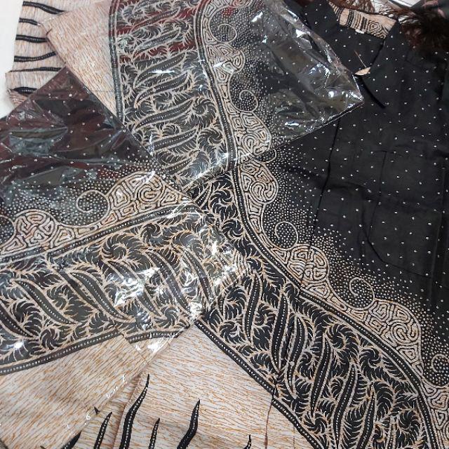 Diskon Batik Hrb026 Kenongo Kemeja Hem Pendek Padi Pekalongan M L Xl Murah Keren Bati Pria Wajik