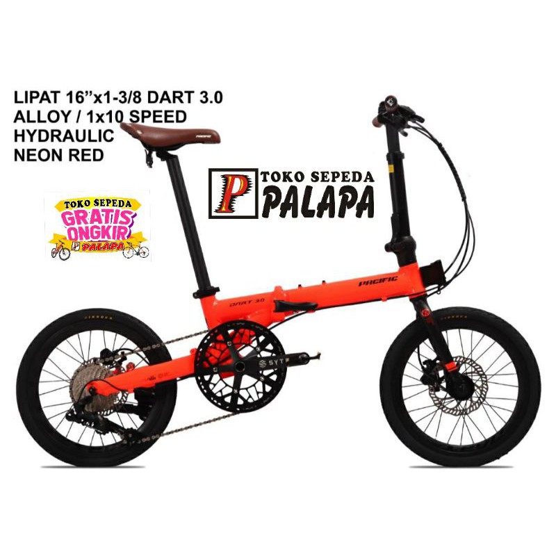 SEPEDA LIPAT 16 PACIFIC DART 3.0 SELI FOLDING BIKE 3