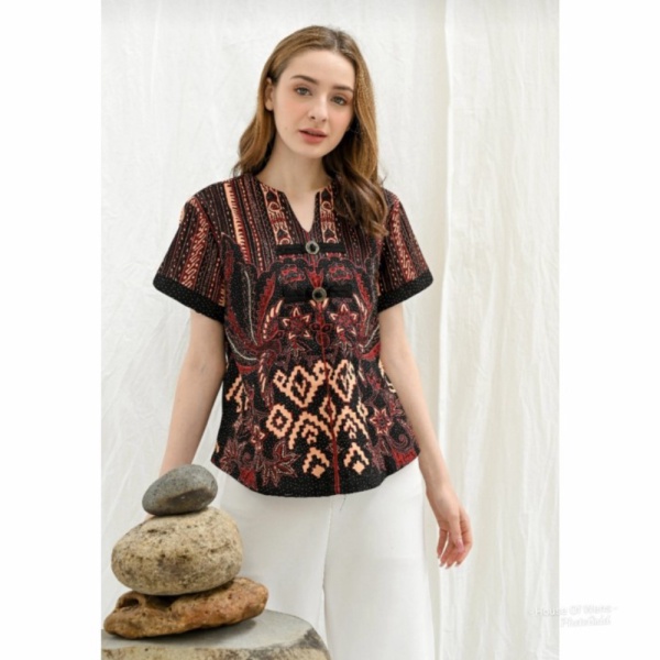 Dijual BATIK BY LUWEN - BAJU ATASAN BATIK - BAJU BATIK LUWEN - TYPE 9 - MOTIF D Murah
