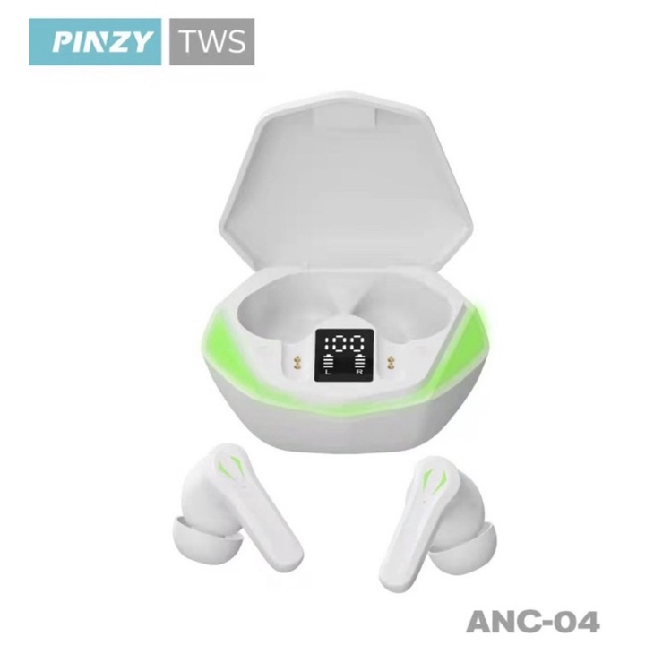 PINZY ANC-04 WIRELESS GAMING EARBUDS BT-V5.1 LED DISPLAY - Headset Bluetooth ANC-04