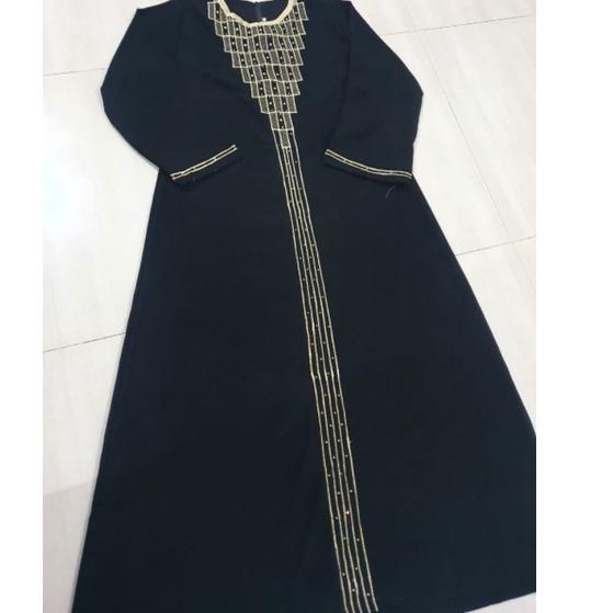 (TERPERCAYA) New Abaya Gamis couple ibu dan anak Maxi Dress Arab Saudi Bordir piramid Turki Umroh Du