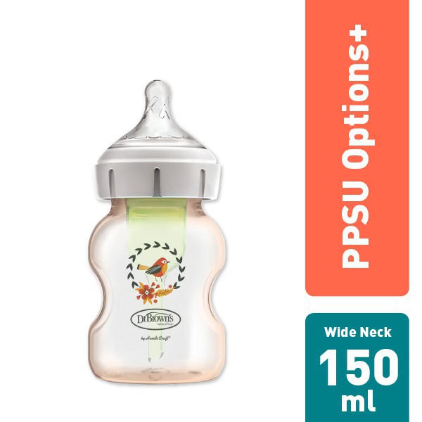 Dr Brown's - PPSU OPTIONS PLUS Wide Neck Deco Bottle 150ml