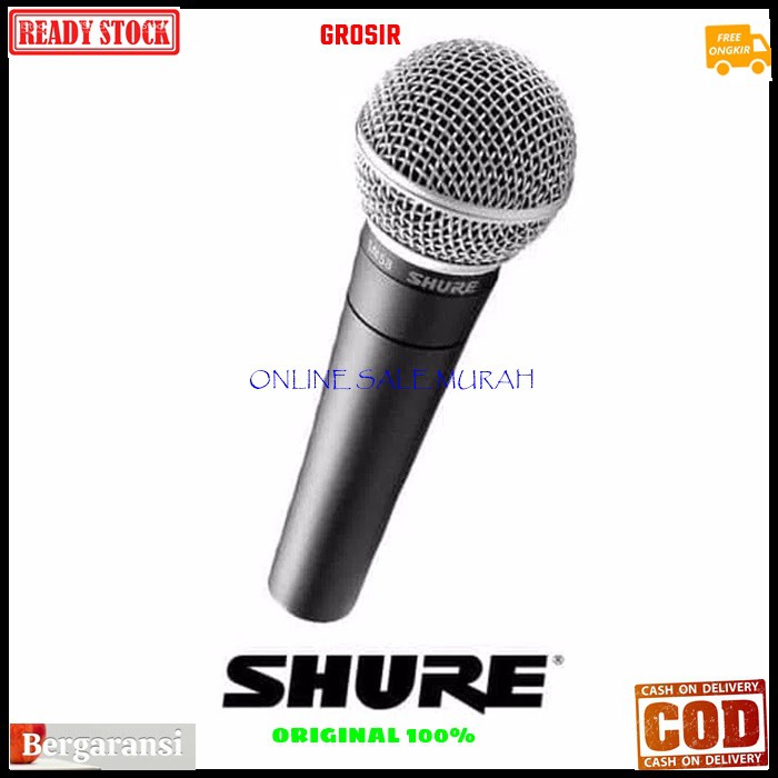 G25 Mic kabel shure legendary dynamic Microphone GE25 mik mikrophone cable karaoke vocal vokal audio sound system pro profesional pengeras suara G25  Bisa digunakan segala jenis audio sound  Bahan dari besi metal  1bh mic 1bh kabel mic 4-5 meteran  suara