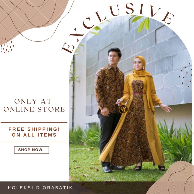 Batik Couple Karyaku //S.M.L.XL.XXL Dress Brokat Mix Tille Maxmara