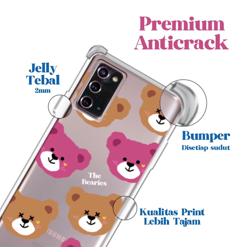 Casing HP Anticrack ios The Bearies Face