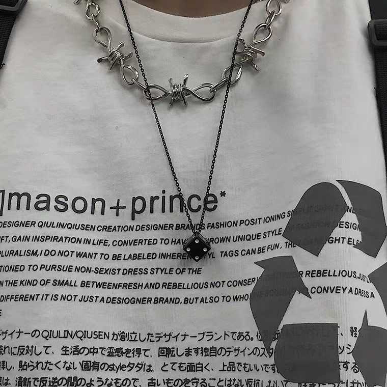 19096Harajuku style simple lucky dice necklace i pendant charm